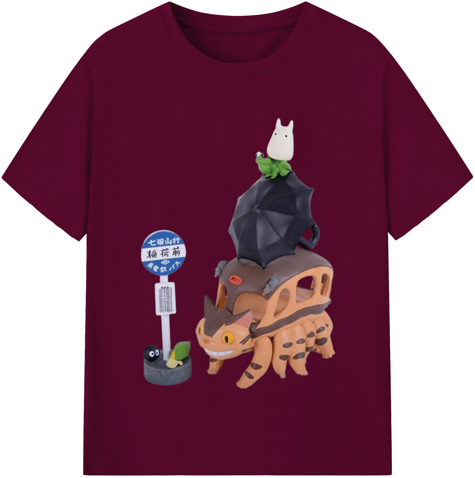 （画像用） となりのトトロ 草壁メイ 草壁サツキ My Neighbor Totoro Satsuki Kusakabe Mei Kusakabe レディースカジュアルプリントTシャツ（綿100％）